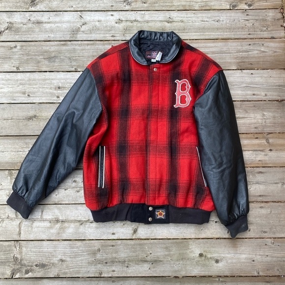 Vintage 90s Boston Red Sox Varsity Jacket MLB Merchandise JH Design XXL - Picture 1 of 15